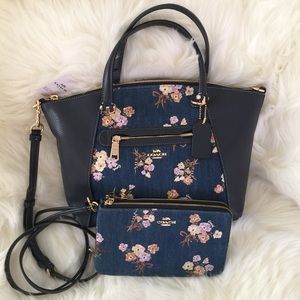 Coach set of painted floral 🌸 Authentic!!